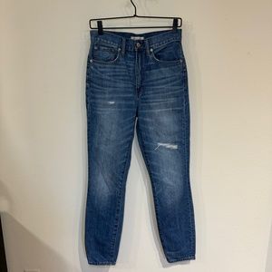 Madewell Jeans Women's Size 26 Blue Medium Wash Denim Rigid Skinny Classic